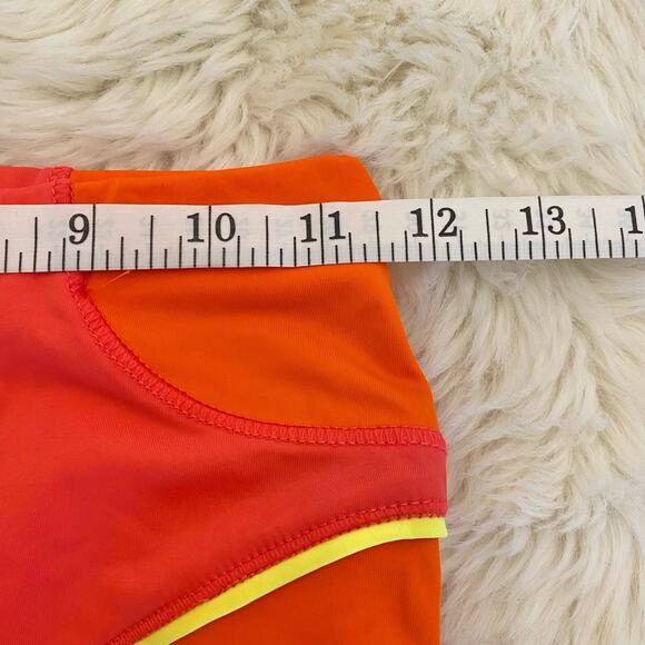 Zara Purple Magazine Orange Pink Bike Shorts Medium - Picture 10 of 12
